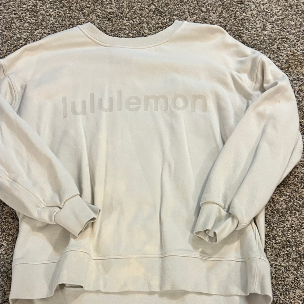 lululemon athletica Cream Sweatshirt